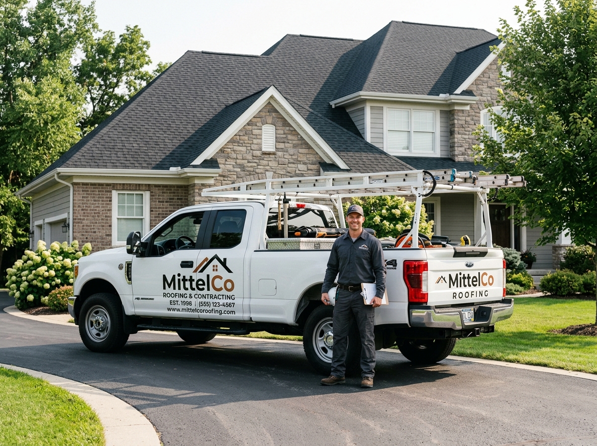 MittelCo service truck and professional team