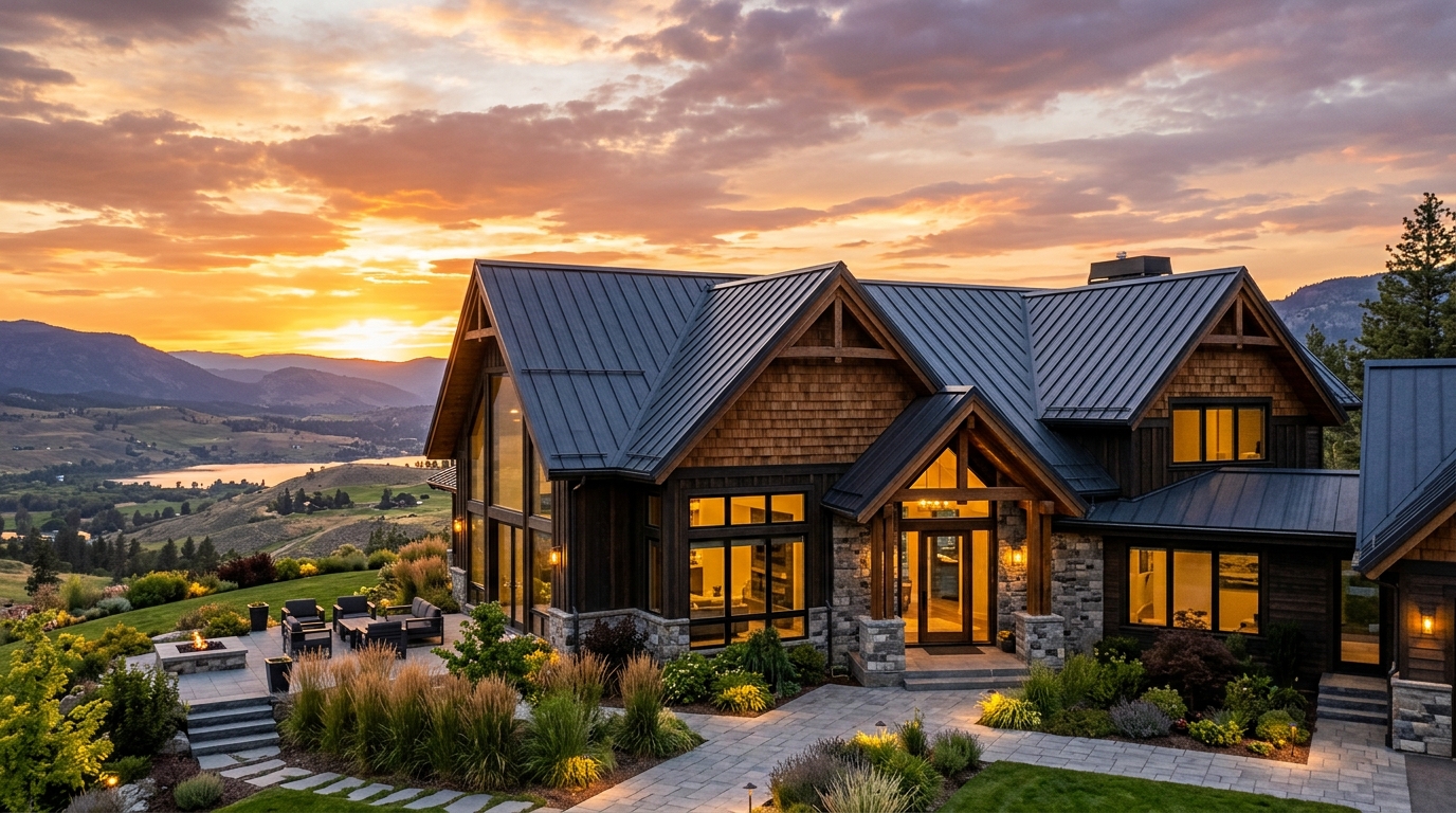 Beautiful house with a new architectural roofing installation in Benton, AR